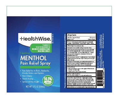 Label (92 59129 0725 Can Menthol Spray)